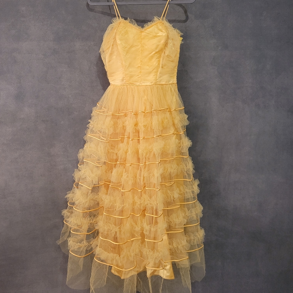 Vintage gold cupcake dress